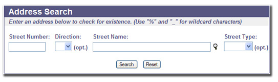 Address Search Utility